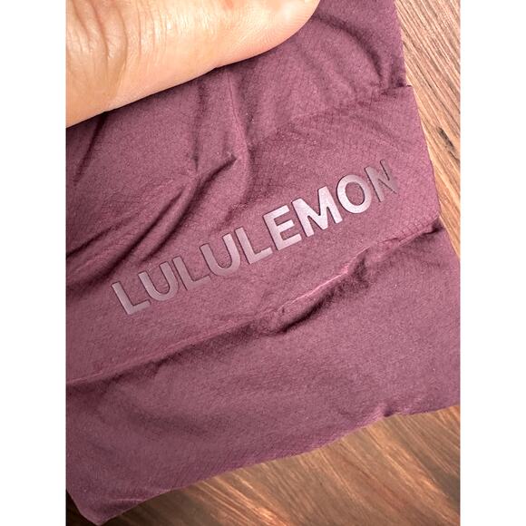 Lululemon athletica Pack It Down‎ Puffer Jacket Coat Maroon Womens 2 + Carry Bag - Picture 3 of 8